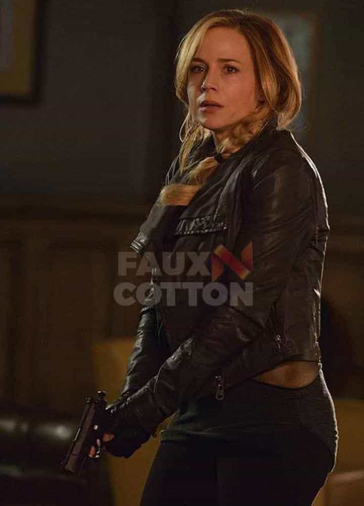Defiance Julie Benz Black Leather Jacket